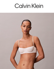 Lightly padded cotton balconnette bras