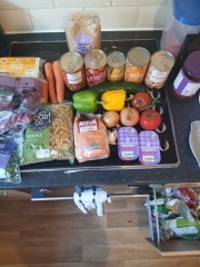 What to cook with the last dregs....please help a frazzled mother out!