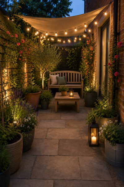 Design ideas for small garden on a 1k budget (pic attached)