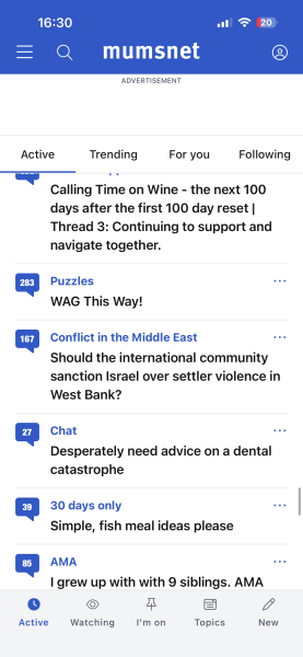 Hidden topics are appearing in active