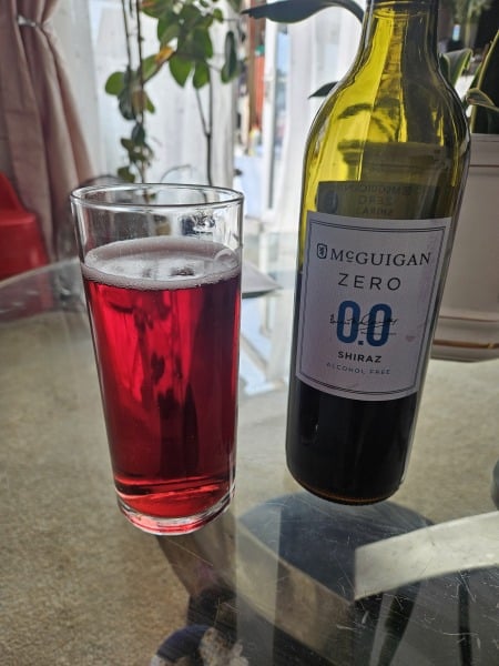 Alcohol free wine