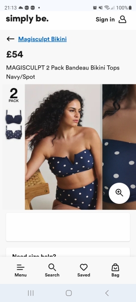 Firm control high waisted bikini that is flattering…