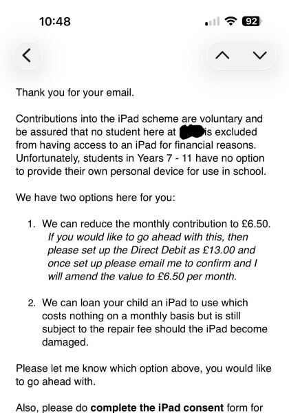 The Grammar school and their flipping iPads!