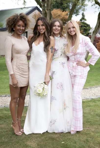 Geri halliwell even wore white to mel c wedding