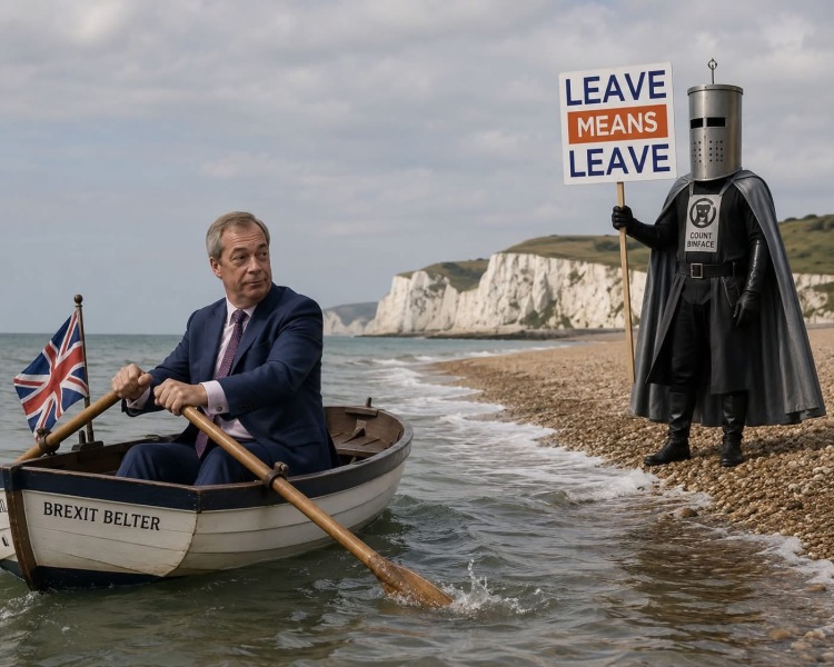 Count Binface has a genuine chance against Nigel Farage!
