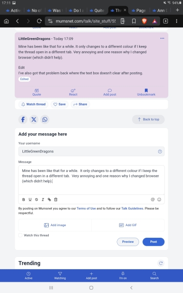 Thread titles no longer changing colour after opening