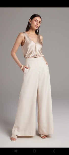 Looking for a satin or silk top and similar trousers