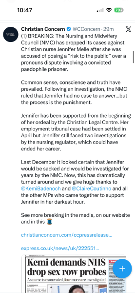 Yet more disgraceful NHS behaviour against nurses