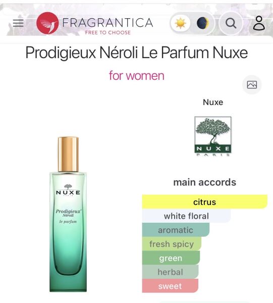 Perfume experts: Nuxe Prodigieux