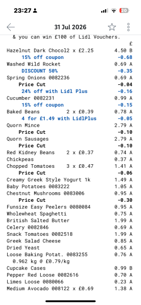 Since when was £1000 a month enough for a food budget?