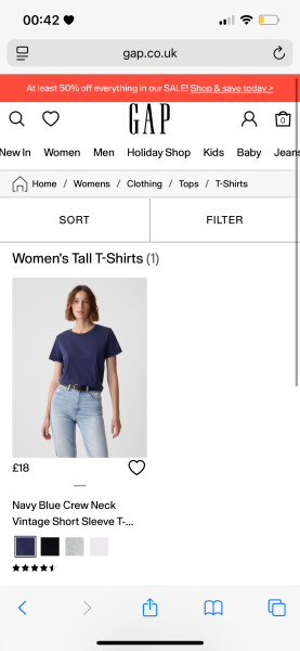AIBU to wish women’s T-shirts and tops  were made a bit longer?
