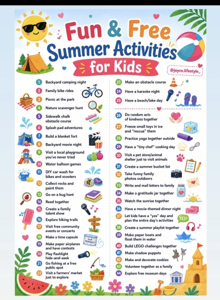 How do non-drivers keep children entertained during the summer holidays?