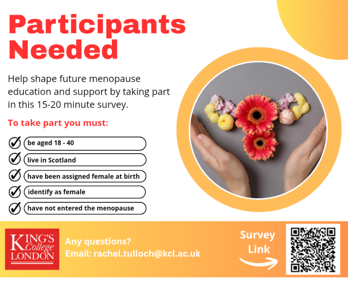 Contribute towards menopause education in Scotland