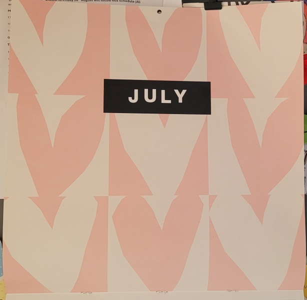 July - What's the design on your calendar?