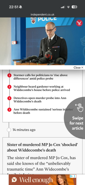 Anne Widdicombe Suspicious Death