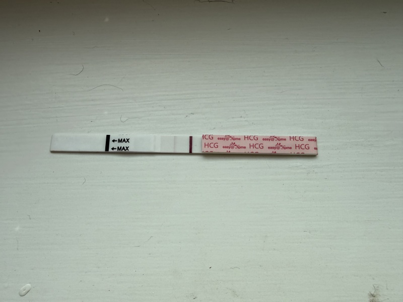 13DPO with spotting, cramping and faint line, period or pregnancy?
