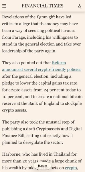 Police are investigating Tice’s company for donations made to reform UK