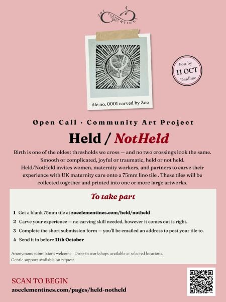 Anyone interested in joining a community art project on maternity care in the UK?