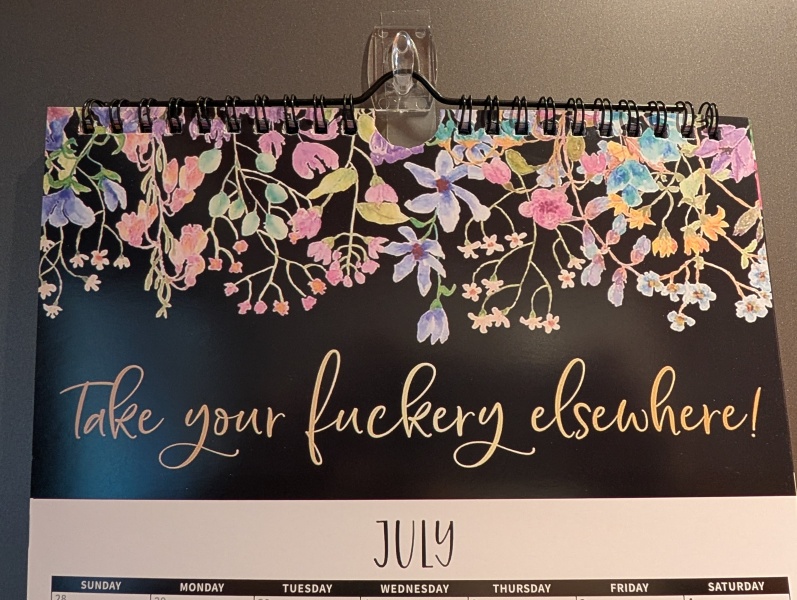 July - What's the design on your calendar?