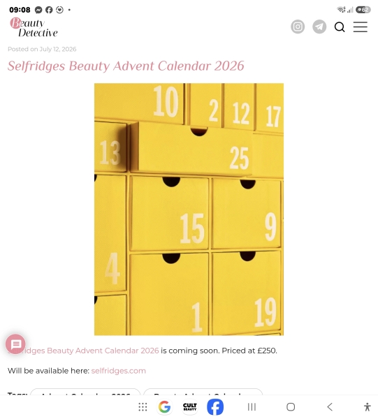 Beauty & Fragrance Advent Calendars- Info/Chat 2026 SPOILERS