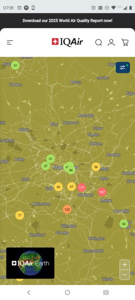 Mancunians, anyone else getting a sore throat/chest from smoke?