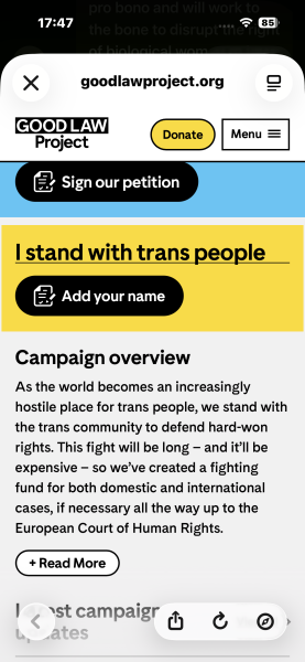 A growing threat: the anti-rights movement in the UK says Amnesty who claim over 50% are Gender Critical groups