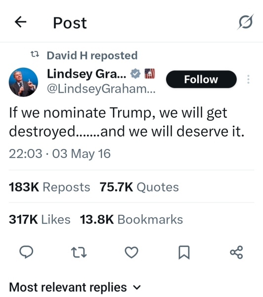 Oh, peacemaker, peacemaker make me some peace - Trump Thread #167