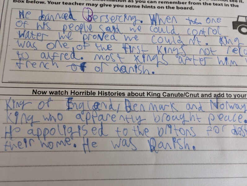 Tips for helping 9yo child improve handwriting