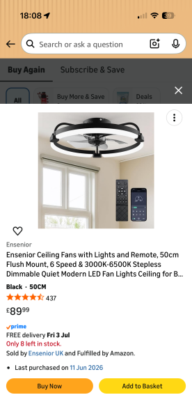 Ceiling fans…