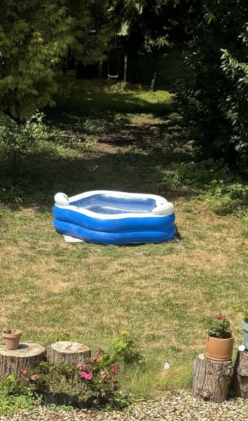 Hexagonal paddling pool cover