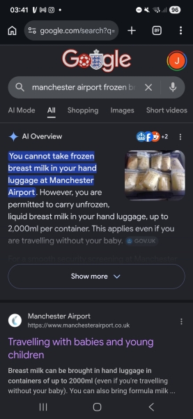 Airport security discarded ALL my frozen expressed milk before our flight