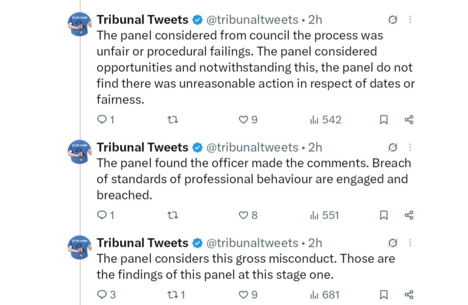 Do we have a thread for the DC Rachel Fletcher misconduct hearing?