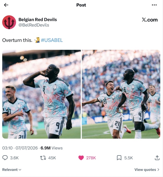 AIBU to want Belgium to beat the USA tonight?