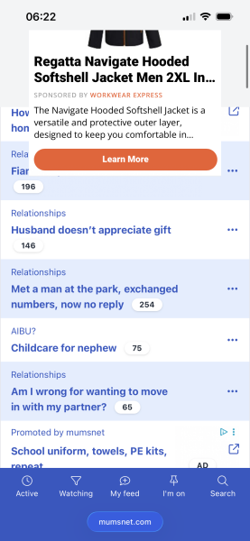 This bloody drop down ad!!
