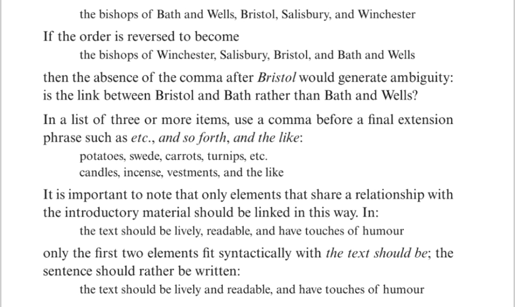 Oxford comma dilemma