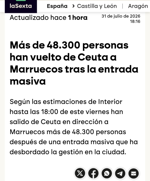 AIBU to worry about large numbers of undocumented men arriving in Spain?