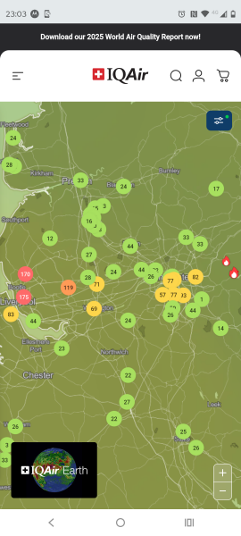 Mancunians, anyone else getting a sore throat/chest from smoke?