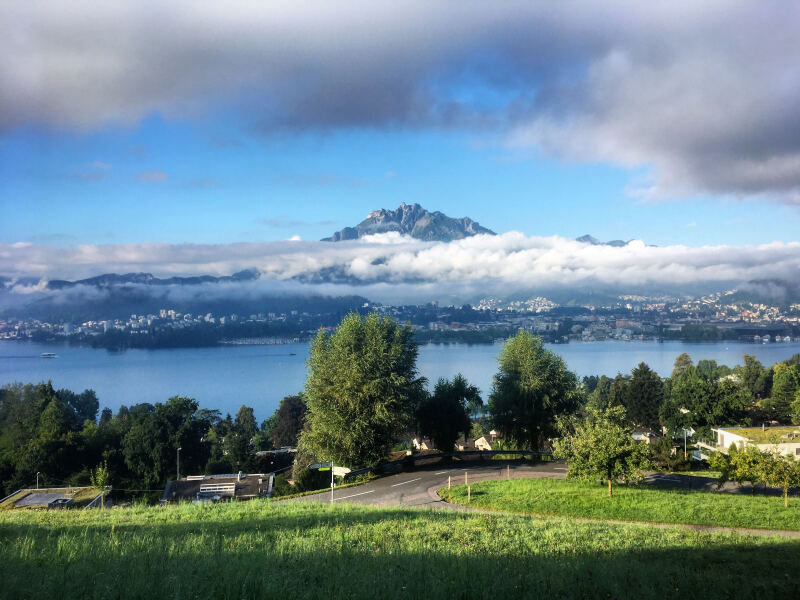 Swiss mountains in rain ? Any point going ? And 34 degrees heat wwyd?