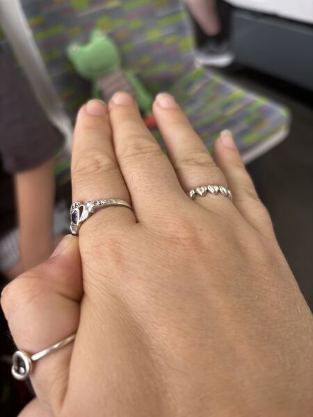 Rings on fingers….