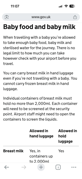 Airport security discarded ALL my frozen expressed milk before our flight