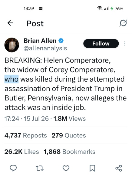 Oh, peacemaker, peacemaker make me some peace - Trump Thread #167