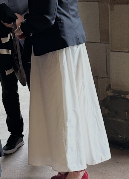 To beg for help to find a skirt ?