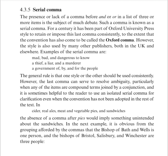 Oxford comma dilemma
