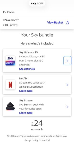 Sky bill £114!!!