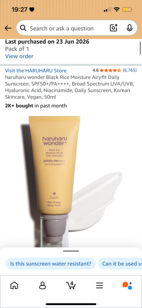Facial spf?