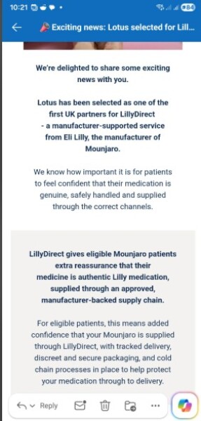 Eli Lilly’s dispensing and delivery service LillyDirect comes to UK