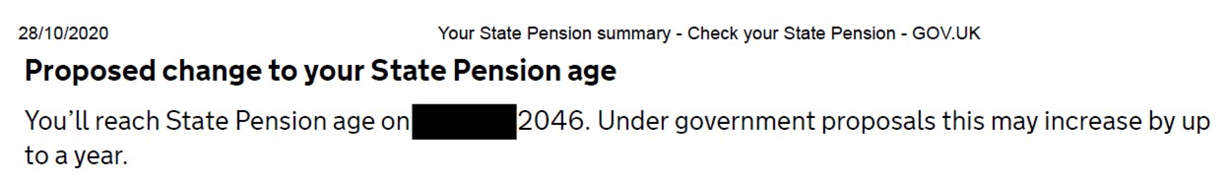 State Pension Age