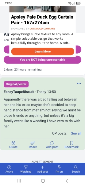Ad covering half of page on mobile
