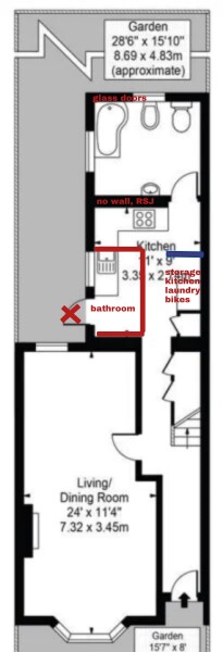 Creating an upstairs bathroom in a Victorian terrace without losing bedrooms