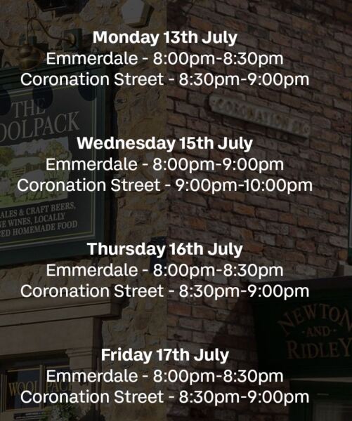 CORONATION STREET THREAD.  Things are heating up!  We should be finding out who killed Theo soon! Now in mid June 2026. **No spoilers please.**